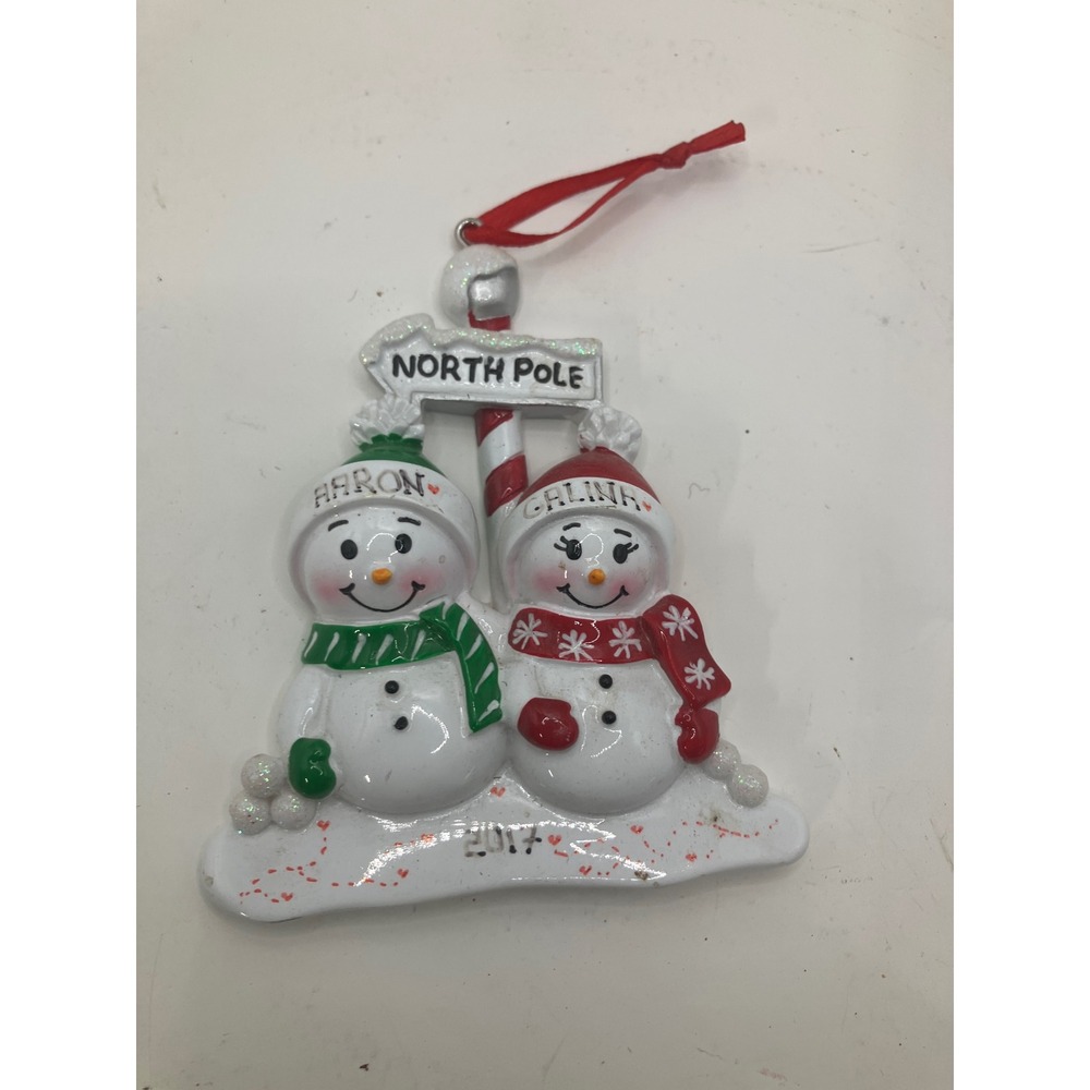 Polar X Snowman Christmas Ornament Aaron Galina North Pole 2017 Winter Holiday